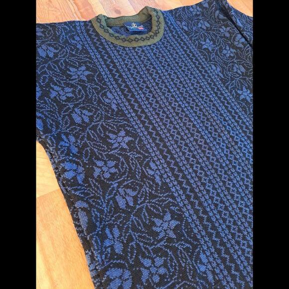 Skjaeveland Norway Sweater Women's Pure Wool No Size Tag Longer Length - Picture 7 of 9